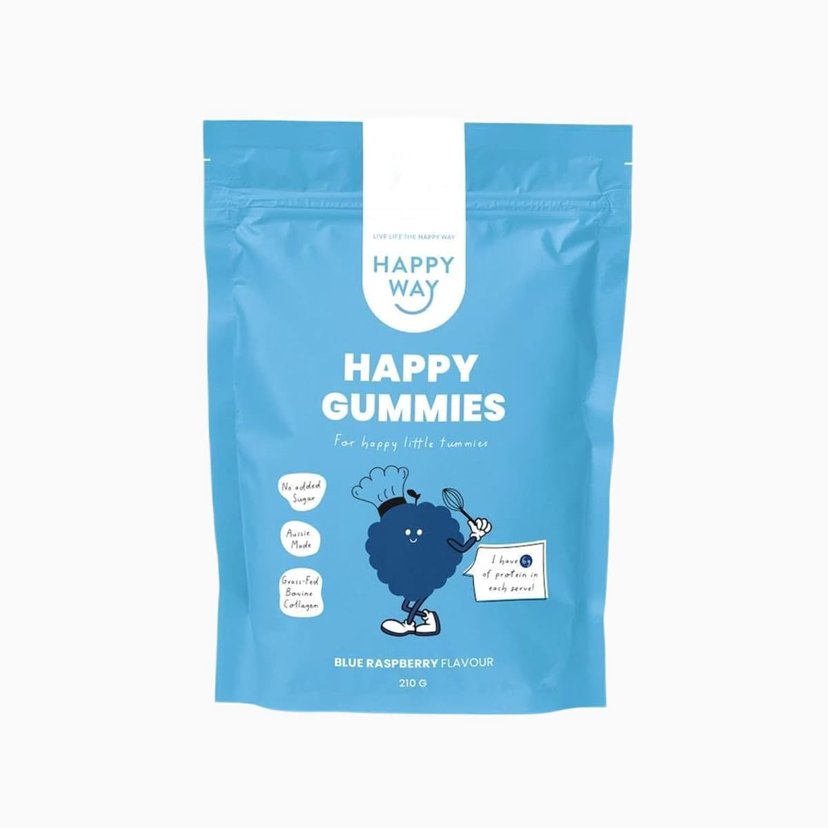 Happy Way Blue Raspberry Gummies Mix 210g