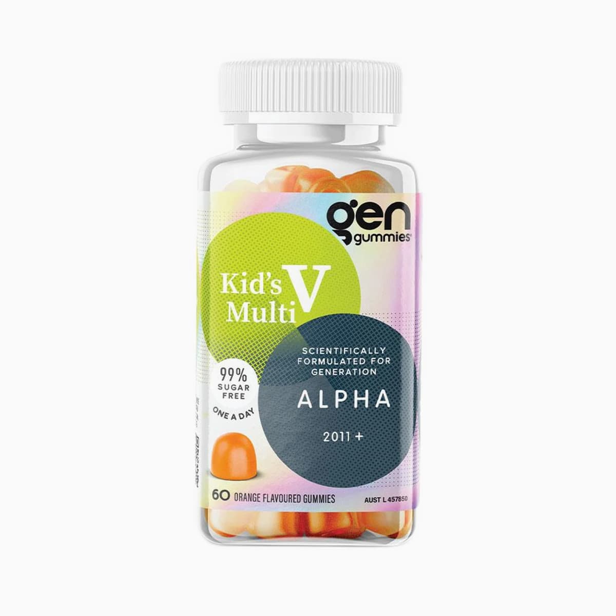 GEN Alpha Kids Multivitamin Gummies Orange 60 Pack