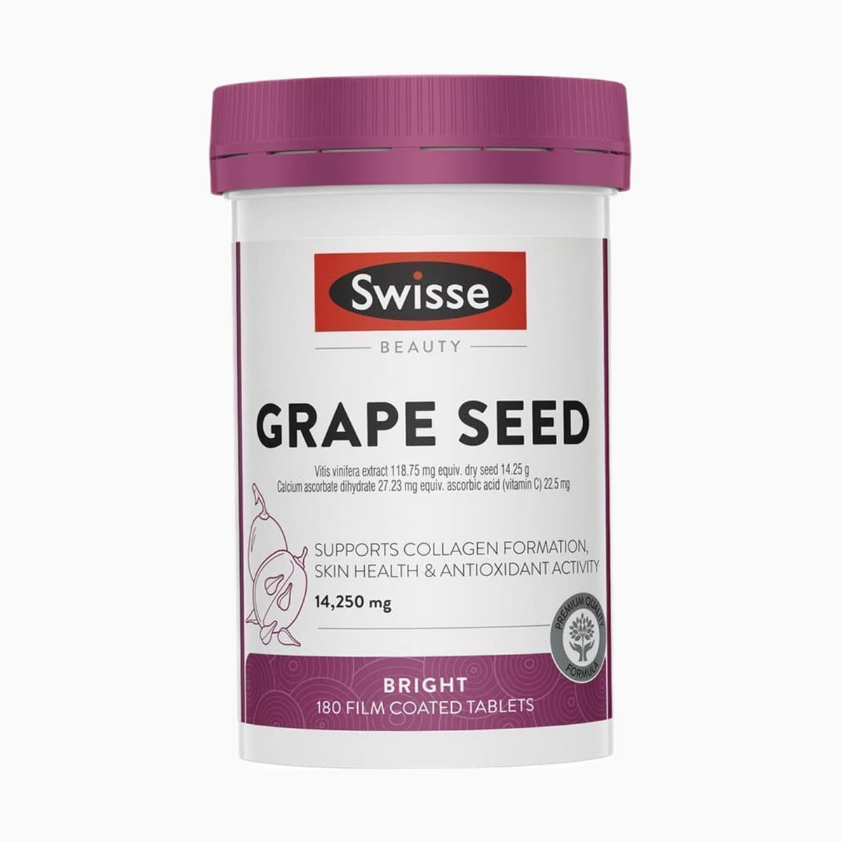Swisse Grape Seed 14,250mg 180 Tablets