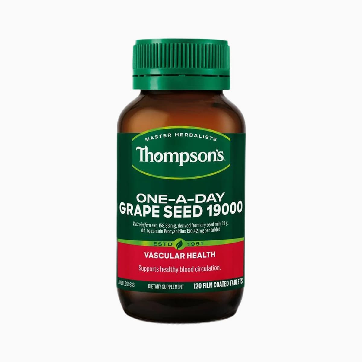 Thompson's One-A-Day Grape Seed 19000mg 120 Tablets