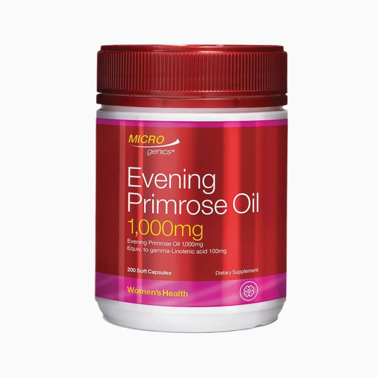Microgenics Evening Primrose Oil 1000mg 200 Capsules
