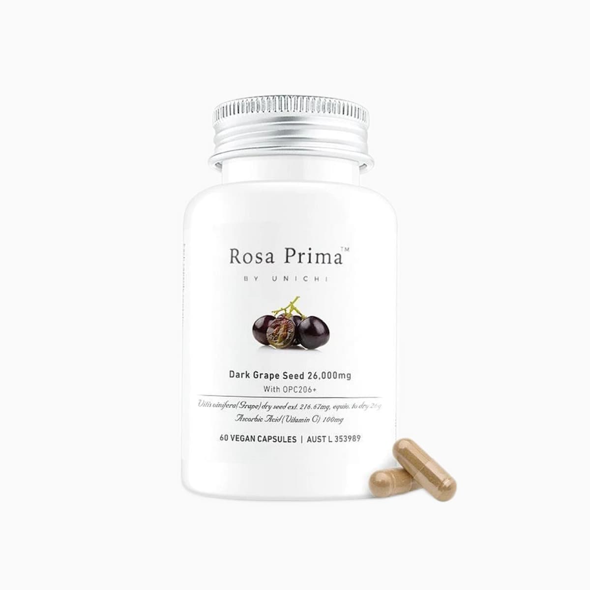 Unichi Rosa Prima Dark Grape Seed 26000mg with OPC206+