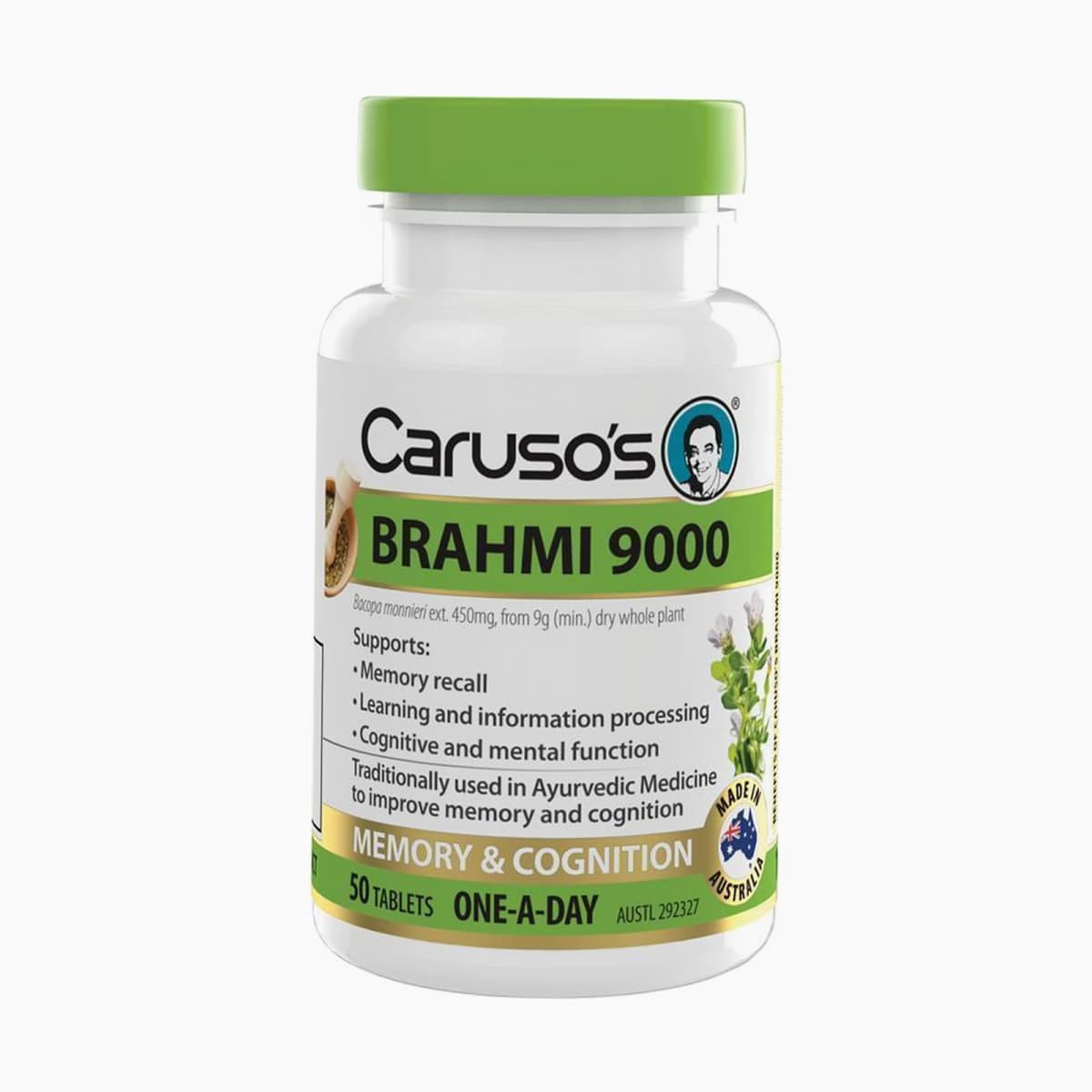 Carusos Brahmi 9000 50 Tablets
