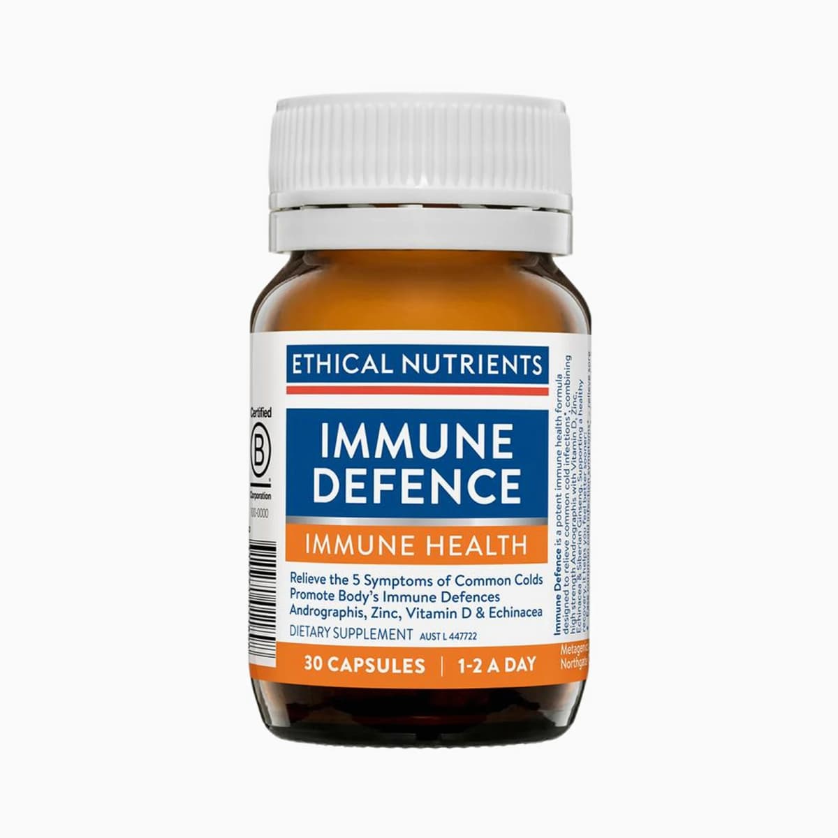 Ethical Nutrients Immune Defence 30 Capsules
