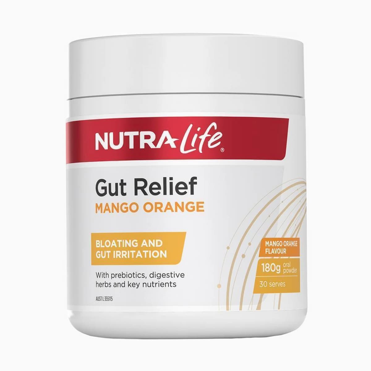 Nutra-Life Gut Relief Mango Orange 180g