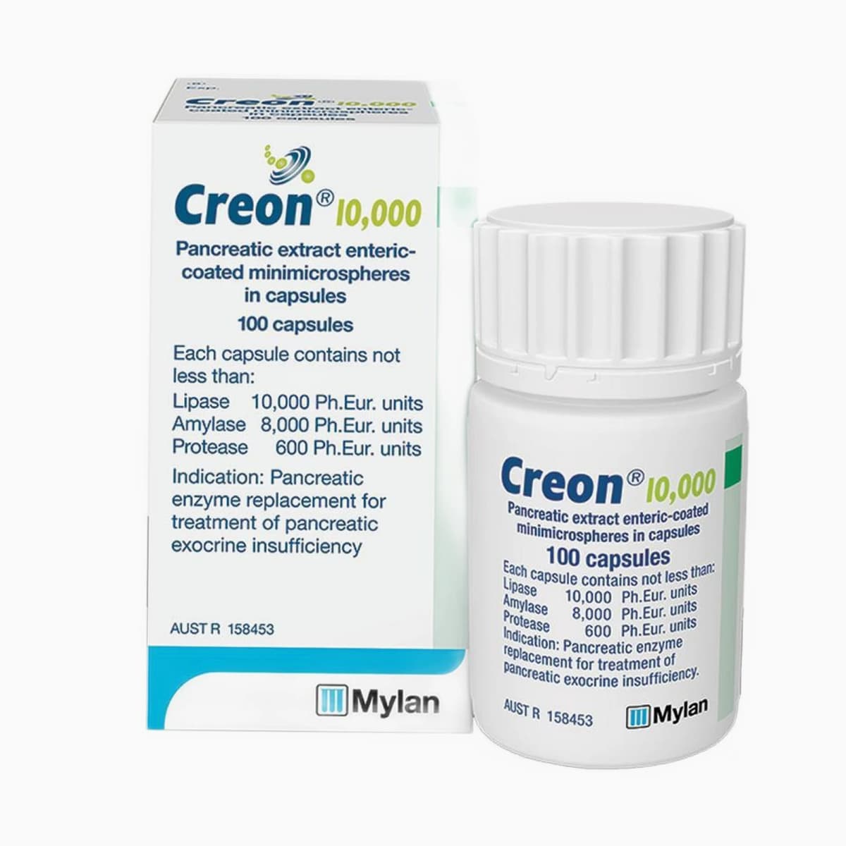 Creon 10,000 Pancreatic Enzyme Capsules, 100 Count