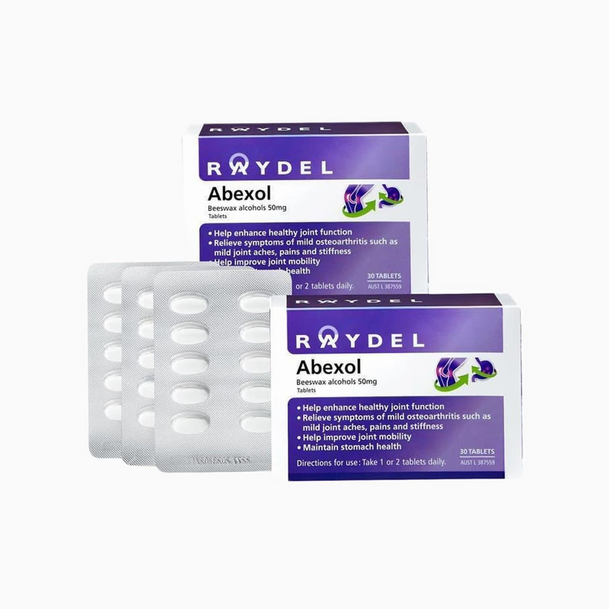 Raydel Abexol 50mg (2 x 30 Tablets)