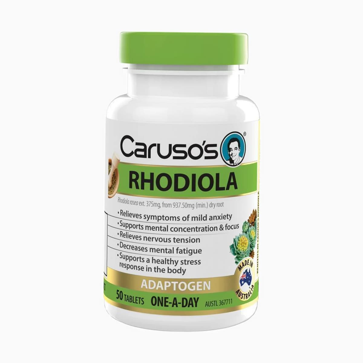 Carusos Rhodiola 50 Tablets