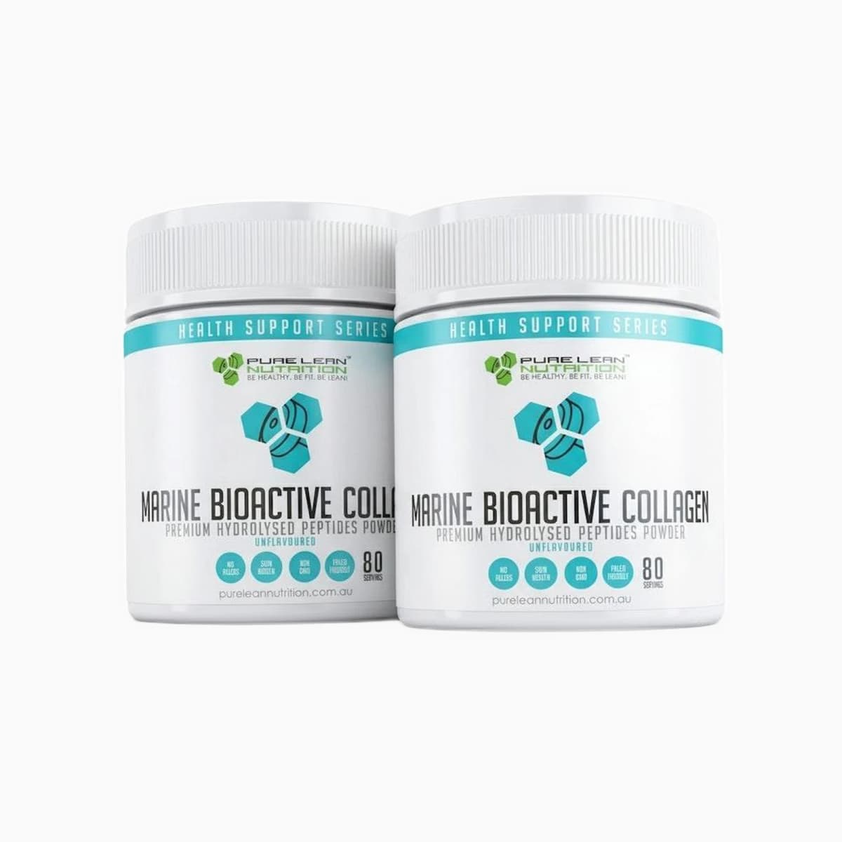 Pure Lean Nutrition Marine Collagen Bioactive Peptides for Skin & Nails, 160 Servings