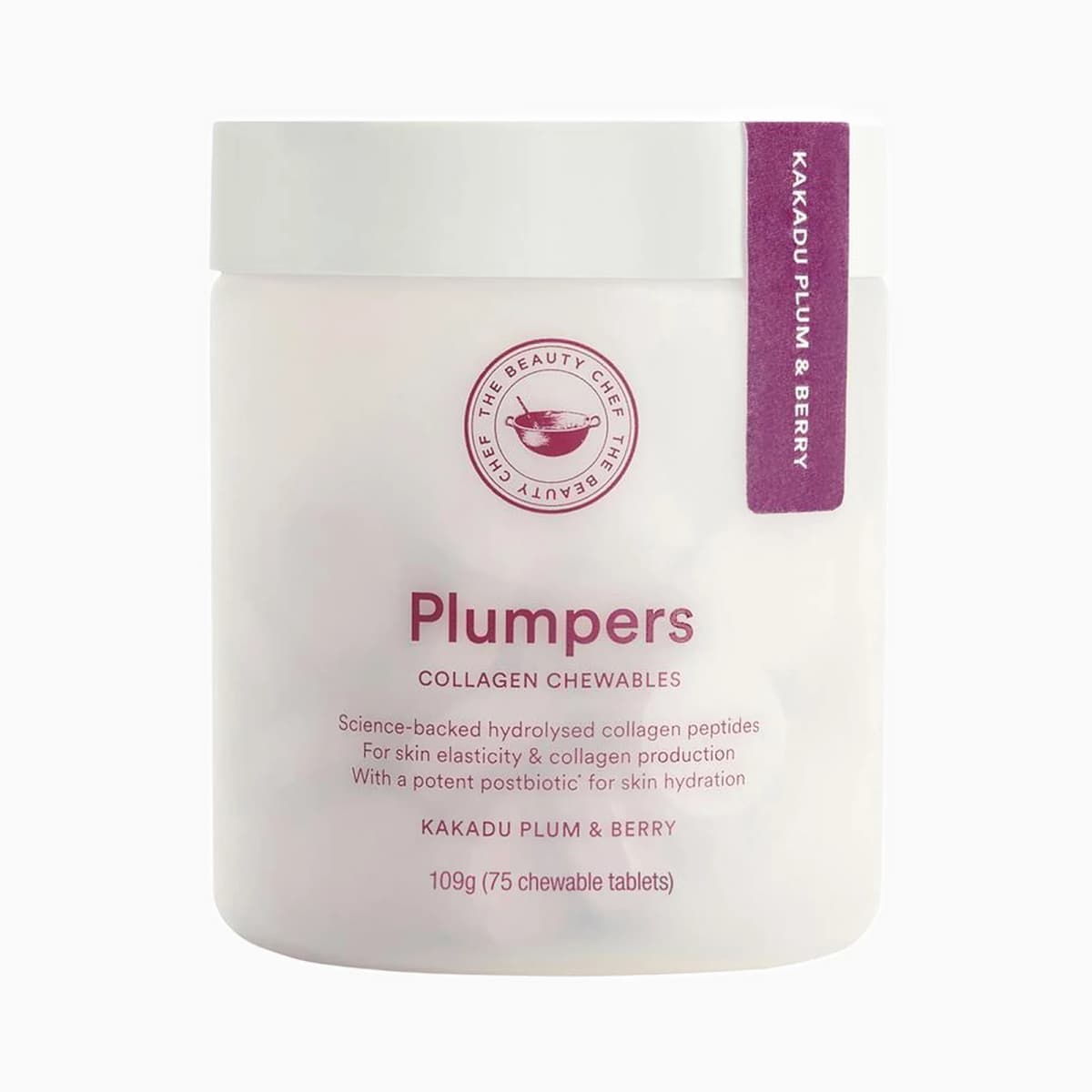 The Beauty Chef Plumpers Kakadu Plum Collagen Peptides 75 Chewable Tablets