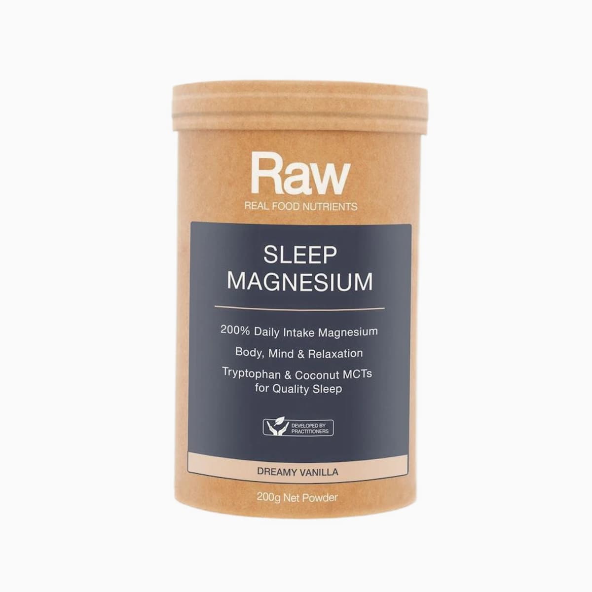Raw Real Food Nutrients Sleep Magnesium Dreamy Vanilla 200g