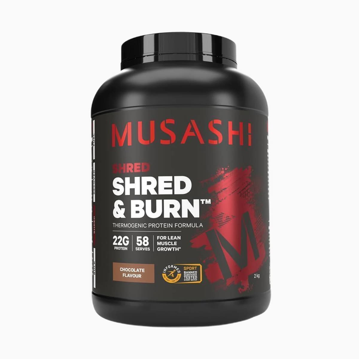 Musashi Shred & Burn Chocolate 2kg