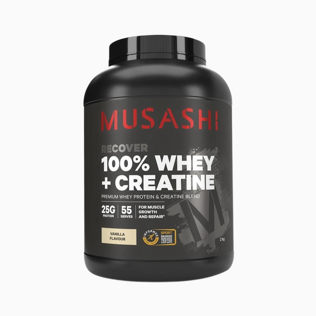 Musashi 100% Whey + Creatine Vanilla 2kg