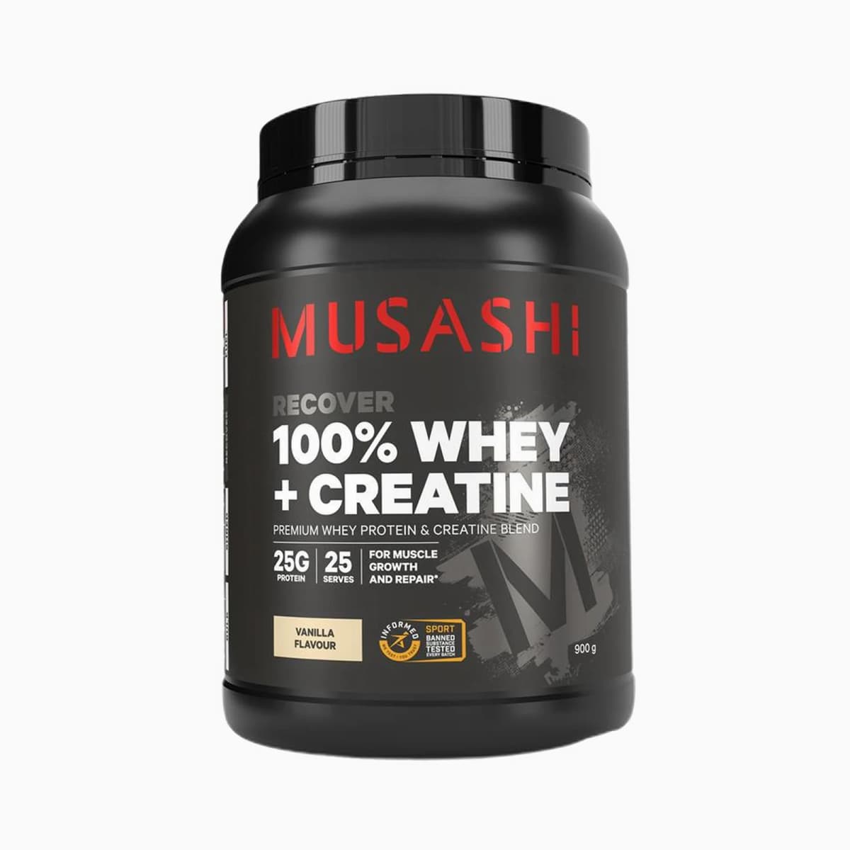 Musashi 100% Whey + Creatine Vanilla 900g